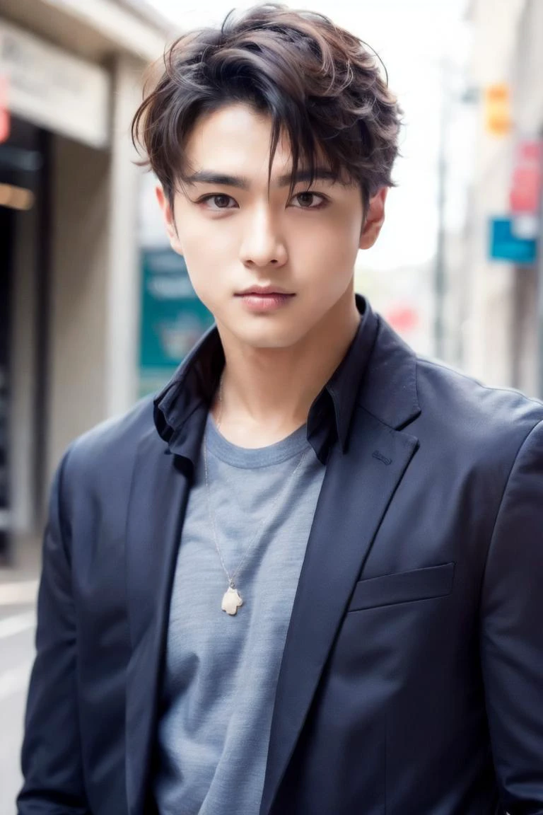 masterpiece, best quality, UHD, 8K, realistic, (photorealistic), (extremely Highly detailed photo:1.2), detailed eyes, detailed eyebrows, balanced eyes, (milky white skin),
1boy, looking at viewer, short hair, upper body, cowboy shot,
outdoors, street, shop,
<lora:add_detail:1><lyco:husbandoLocon_v33:0.3> <lyco:gayboy-000005:0.7>