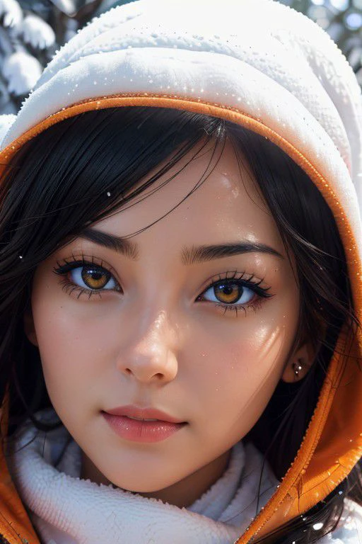 <lora:lovehold-000006:0.7:NP>, <lora:eyes:3>, lovehold, 1girl, 1boy, 30 year old girl, 30 year old boy, straight, mature, hugging, <lora:flat2:-0.4><lora:sanDka2:-0. 2> Masterpiece, straight, ((1hot orange long haired girl)), ((1hot Asian boy)), ((guy has black anime hair)), ((girl hair blowing in the wind)), (((boy has a very masculine face))), nice big brown eyes, big shiny brown eyes, fox eyes, boy wears eyeliner, ((both wear winter clothes ONLY)), pretty faces, flushed face, perfect face, ((mature face)), surrounded by white mist, orange glowing aura, beautiful face, beautiful detailed eyes, ((winter)), ((snow)), ((outside)), sitting around a campfire, HD, photo RAW, highly detailed, beautiful, epic, vivid colors, surface detail, 4K, 8K, 64K, photorealistic, hype-realistic, detailed, highly-detailed, high-resolution, hyper-detailed, HDR, UHD, vivid, ultra-smooth, rich and vibrant colors, expressive emotions, textured surfaces, high contrast,