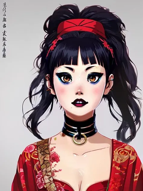 (anime), (illustration), cartoon, detailed, mj, portrait (LDR_LoraDancer:0.9), <lora:LDR_The_Witness_Dancer_V3-10:0.9> red Chinese dress