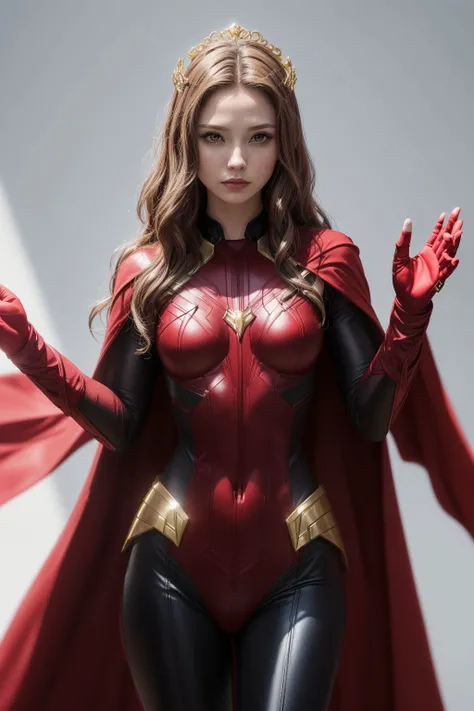 Emma Watson dressed as Scarlet Witch