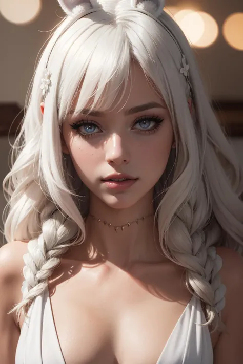 photography, ultra realistic, 1girl, close up portrait, le malin, listless lapin, <lora:leMalinListlessLapinAzurLane_listlessLapin:1>, matte eyeshadow, eyelashes, eyeliner, ultra glossy lipstick, pouty lips, makeup, blush, (skindentation), detailed clothes, beautifully detailed woman, extremely detailed eyes and face, beautiful detailed eyes, (bokeh, UHD, HDR, highres, ultra detailed, intricate details, textural effects, absurdres, masterpiece, 8k:1.2),