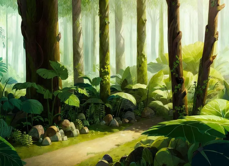 <lora:Song of the Sea_08:0.8>
(masterpiece), (best quality), HDR, Song of the Sea,
outdoors, nature, jungle, under trees, Clear light, crystal, ethereal, Dappled shadows of leaves,
Cartoon, texture, 2d illustration, high contrast, outlines, (minimalism),