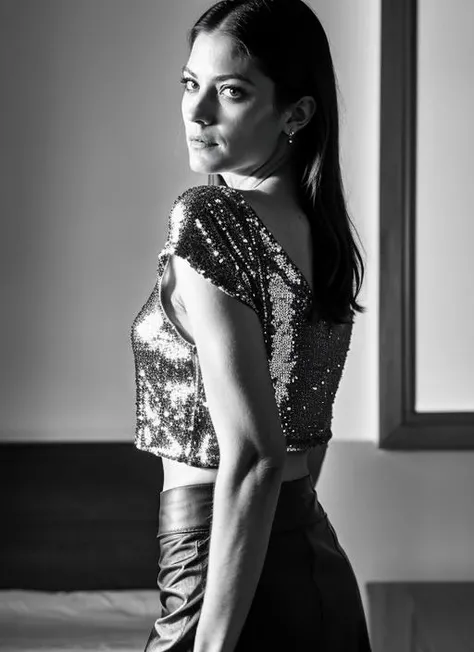 RAW portrait photo of beautiful young sks woman, Sequin top and leather skirt, natural lighting, by Michael Kenna, detailed face, UHD, absurdres, epic scene composition,
cinematic look, Fujifilm XT3, dslr, high quality, film grain
<lora:locon_jennifercarpenter_v1_from_v1_64_32:1>