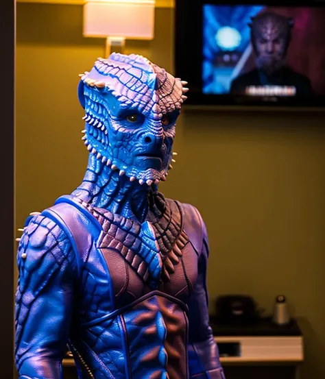 RAW photo, 8k uhd, dslr, soft lighting, high quality, film grain, Fujifilm XT3, (jem'hadar man)