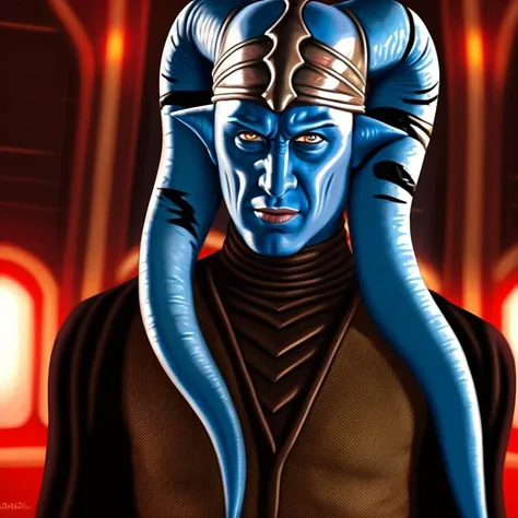 twi'lek man, in action, photorealistic digital painting, symmetrical, highly detailed, digital painting, concept art, smooth, sharp focus, illustration, cinematic lighting