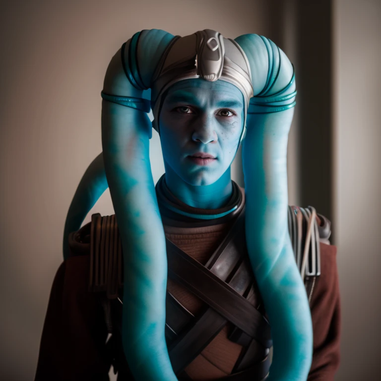 RAW photo, twi'lek man, (high detailed skin), 8k uhd, dslr, soft lighting, high quality, film grain, Fujifilm XT3