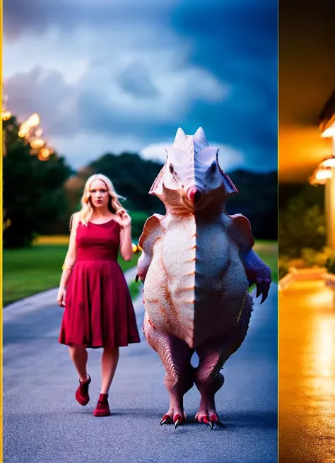 (transformation sequence, woman into armadillo), RAW photo, 8k uhd, dslr, soft lighting, high quality, film grain, Fujifilm XT3