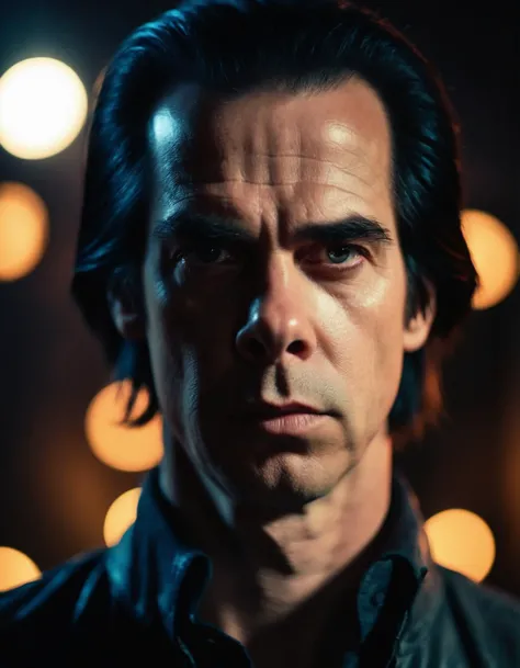 cinematic photo ohwxnc man , soft lighting, detailed face, concept art, digital painting, looking into camera. <lora:nickcave-ohwxnc:1> . 35mm photograph, film, bokeh, professional, 4k, highly detailed