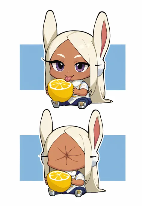 score_9, score_7_up BREAK solo,mirko,thourlemon, chibi, 2koma, multiple views, lemon slice,tongue out <lora:meme_thour_ponyXL:1.4>