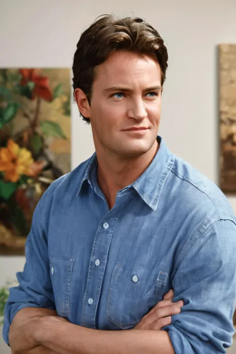 1boy, upper body, looking at viewer, <lora:Character-friends_chandler_bing_v1:0.8>, chandler, chandler bing, frown,
indoors,
masterpiece, high quality, absurdres, realistic,