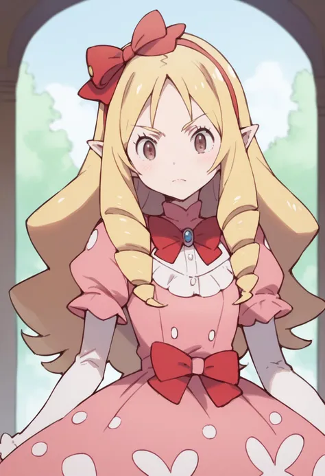 <lora:PONY-ç»-Pokemon:0.7> ,score_9, score_8_up, score_7_up,pokemon pokemon_(anime),solo,1girl, <lora:PONY-人-å±±ç°å¦ç²¾:0.8>,elf yamada, long hair, blonde hair, brown eyes, hair bow, hairband, pointy ears, drill hair, twin drills, red bow,dress, frills, pink dress,, uncensored,<lora:add-detail-xl:1>,<lora:Expressive_H-000001:0.8>