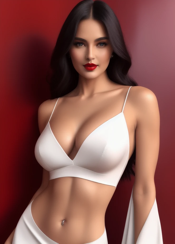 blonde sorceress wearing long white slit revealing on chest dress and black pantyhose,FEMININE,((PERFECT FACE)),((SEXY FACE)),((DETAILED PUPILS)).ROLF ARMSTRON,TOM BAGSHAW. OIL PAINTING. (((UPRIGHT MEDIUM BREAST)),((TONED ABS)),(THICK THIGH).EVOCATIVE POSE, SMIRK,LOOK AT VIEWER, ((BLOUSE)).(INTRICATE),(HIGH DETAIL),SHARP, ((KOREAN)) , modelshoot style, beautiful women, ((RED LIPS))