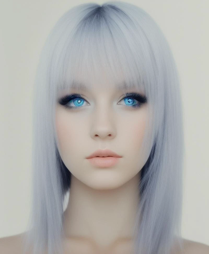 1girl, black hair, blue eyes,