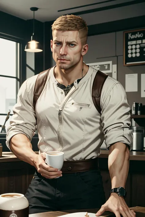 ((masterpiece, best quality))
<lora:WolfensteinBlazkowicz:0.8>
WolfensteinBlazkowicz, 1boy, solo, short hair, In a bustling coffee shop, casually dressed in stylish streetwear, enjoying a cappuccino