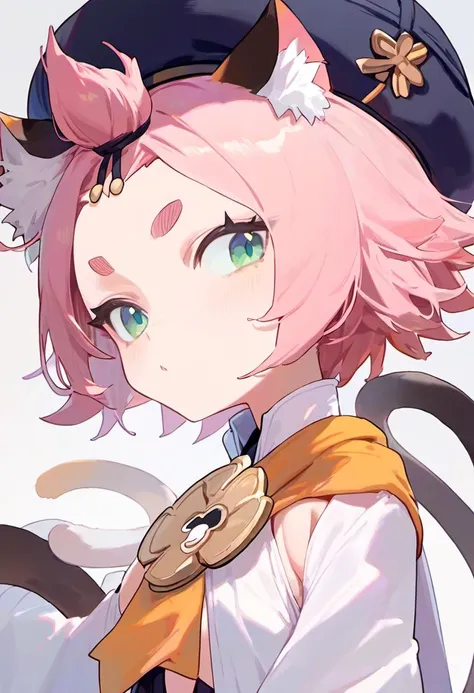 これteethデニムのミニスカートをteethいてバースツールのクッションに座っているアニメの女性の絵です, One girl, alone, teeth, White panties, blush, Recall,