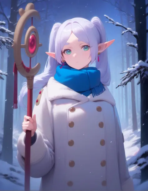 score_9, score_8_up, score_7_up, score_6_up,
nereirfpnxl, frieren, bare tree, rating:safe, forest, nature, winter, branch, 1girl, solo, pointy ears, staff, elf, snow, earrings, scarf, jewelry, holding, twintails, tree, holding staff, coat, snowflake background, outdoors, blue scarf, looking at viewer, snowflakes, buttons, long hair, winter clothes, snowing
<lora:frieren_nereirfpnxl_pony:1>