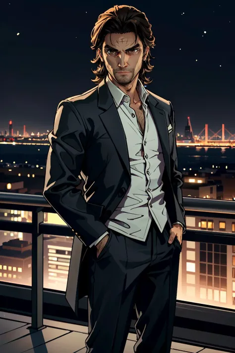 ((ultra detailed, masterpiece, best quality))
<lora:WolfBigby:0.8>
WolfBigby, 1boy, solo, On a sophisticated city rooftop, dressed in a sharp blazer, with the skyline as the backdrop, at night