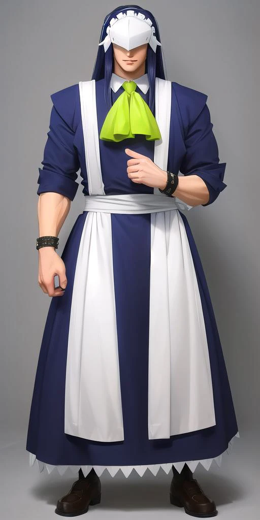 <lora:KamenNoMaidGuy:0.6>, KamenNoMaidGuy, solo, standing, masterpiece, best quality, detailed face, detailed eyes, highres,