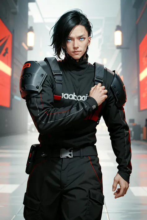 ((ultra detailed, masterpiece, best quality))
<lora:CyberSandayuOda:0.8>
CyberSandayuOda, 1boy, solo, black hair, blue eyes, handsome, muscular, S-shape pose