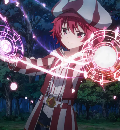 BoKanade casting magic, 4K wallpaper, outdoors