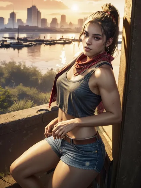 ((ultra detailed, masterpiece, best quality))
<lora:RE7Zoe:0.8>
RE7Zoe, 1girl, solo, short hair, brown hair, full body, standing in front of a beautiful landscape