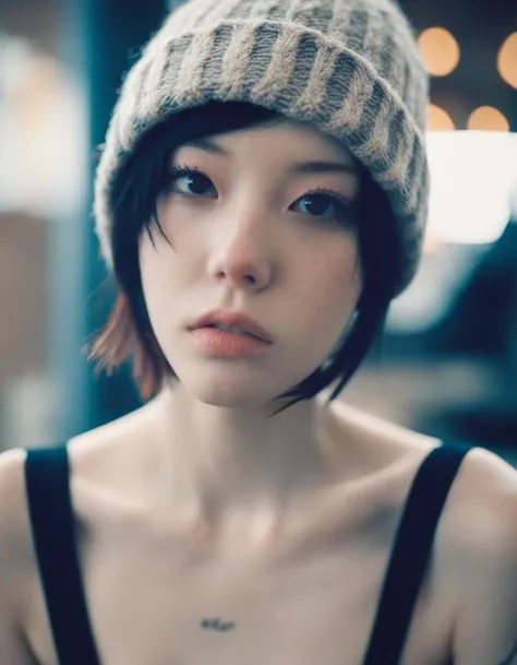 <lora:DetailedEyes_xl_V2:1>,<lora:neg4all_bdsqlsz_xl_V7:1>,SDS_girl,ulzzang,ffffound,
Thorough,analog style,eye focus,highest quality,(highly detailed skin),photo of a exquisitely beautiful pale skin punk Dutch girl,21yo,(wearing harness, and beanie),perfect face,alluring eyes,[seductive makeup],skin pores,(piercing:0.5),indoor,messy bedroom,(bokeh:0.6),sharp focus,dappled lighting,(backlighting:0.7),film grain,photographed on a Sony A7R IV,18mm F/1.7 cine lens,(highly detailed, intricately detailed),8k,HDR,seductively posing,front view,(uppper body:0.9),