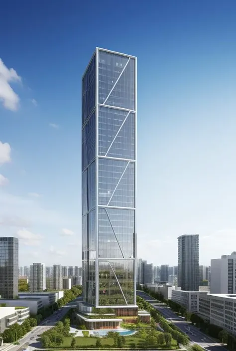 (masterpiece),(high quality), best quality, real,(realistic), super detailed, (full detail),(4k),8k,no humans, scenery, building, ((500-meter tall buildings)),outdoors, window, road, sky, street, lamppost, tree, power lines,,Organic modernist architecture, glass curtain walls, interesting shapes, super high-rise buildings in the block <lora:AlgoPatternLycoris:0.4> <lora:XSArchi_127:0.2>