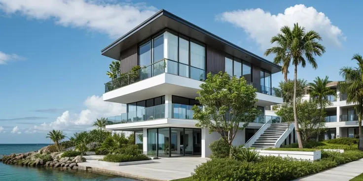 whtBldng, coastal town, small houses, balconies, flower pots, sea view, staircase, blue sky, white clouds BREAK ([detailed|intricate|complex|various]:0.5) <lora:WhiteBuildings:0.8>