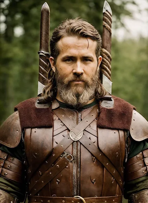 A stunning intricate full color portrait of (35 years old sks person:1) as (viking warrior), (barbarian), epic character composition, by ilya kuvshinov, alessio albi, nina masic, sharp focus, natural lighting, subsurface scattering, f2, 35mm, film grain, <lora:locon_ryan_v1_from_v1_64_32:1.3>