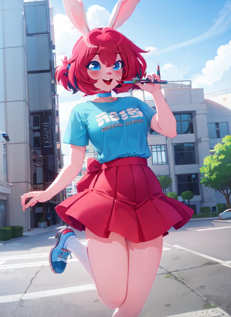 A close up of a person in a costume on a street - SeaArt AI