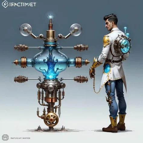<lora:teslapunkV2:.45> concept art , valvepunkai invention retro-futuristic glass valve-powered