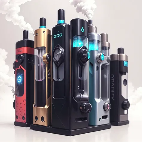 <lora:teslapunkai_v20:0.55> teslapunkai, retro-futuristic, complicated device, vape, Electronic Cigarette, e-cigarette, iqos