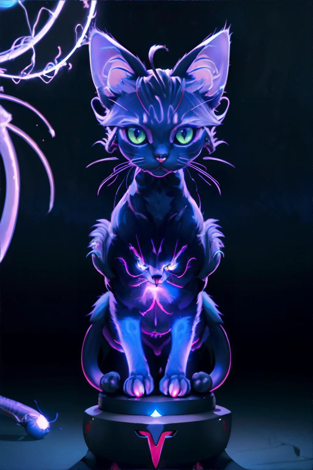 <lora:teslapunk:0.5>, teslapunkai, valvepunkai, cat, tesla coils || <lora:teslapunk:0.5>, cat, masterpiece, 8k, high resolution, shallow depth of field, sharp focus