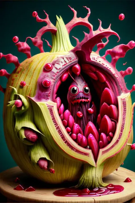 fruitynightmare <lora:fruitynightmare_model:0.8> beet root