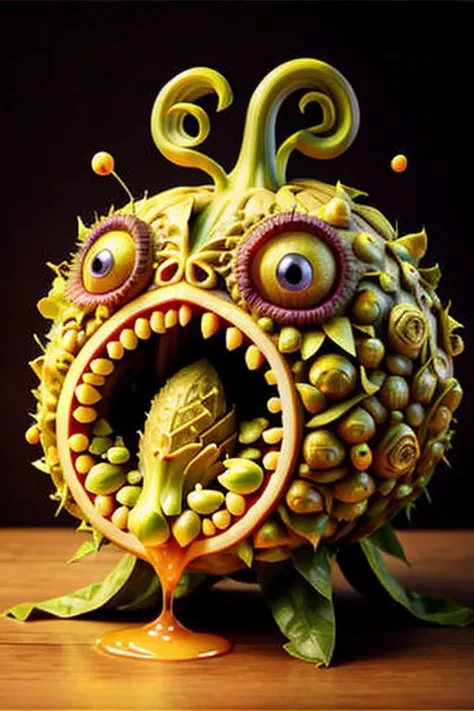 fruitynightmare <lora:fruitynightmare_model:0.7> Brussels sprouts