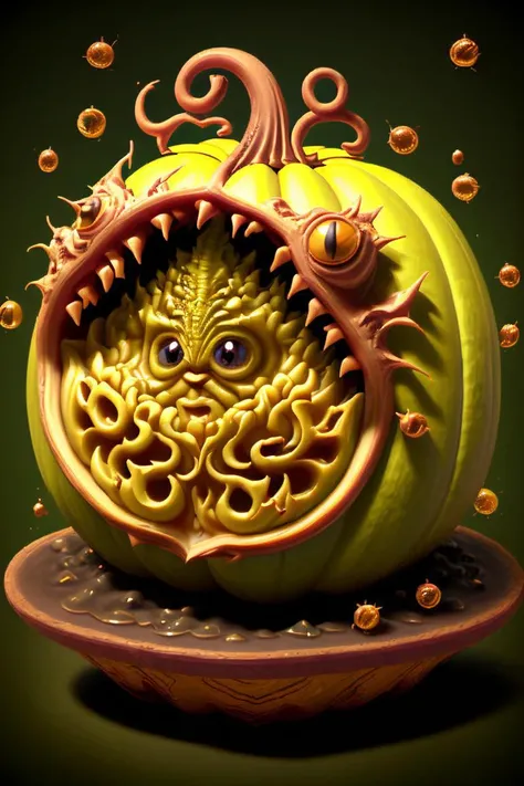 <lora:fruitynightmare_model:0.8> fruitynightmare, wax gourd, kkw-micro