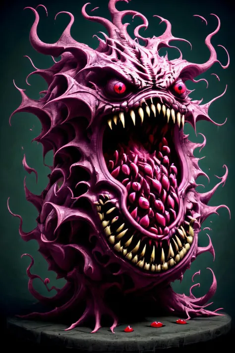 <lora:fruitynightmare_model:0.8> fruitynightmare, dragon fruit, kkw-horror