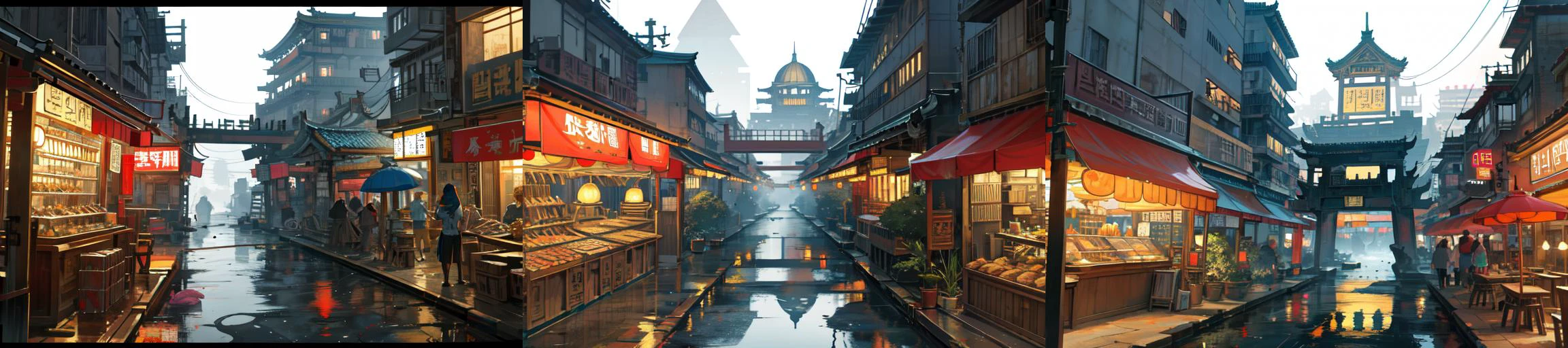highly insanely detailed, masterpiece, top quality, best quality, highres, 4k, 8k, RAW photo, 
((ancient egyptian theme:1.2)), Hong Kong structure, building, structure, taiwan, korean, 
swirling energy, 
tentacle, 
(underwater), 
reflection, reflective floor, 
abandoned building, overgrown with vegetation, [volumetric fog], cinematic lighting, colorful, colourful, 
(long_hair, long hair, random colors hair, glowing hair, hair over one eye, long messy hair), 
(eyelashes, eyeliner, eyeshadow, eyelashes, long eyelashes), 
collar, earrings, jewelry, necklace, armlet, 
high-heels, 
nsfw, 
cleavage, perfect body, makeup, 
action pose, 
drunk, biting, 
dawn, 
A bustling scene within the narrow alleys of Kowloon Walled City, capturing the vibrant street life and crowded buildings towering overhead. The atmosphere is filled with the sounds of chatter, the smell of street food, and the sight of laundry hanging from makeshift balconies. Bustling alleys, vibrant street life, crowded buildings, sounds of chatter, smell of street food, laundry hanging.
