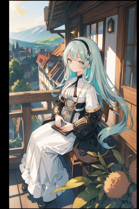 1girl, (detailed art by M.W. Kaluta:0.8) and (Berndnaut Smilde:1.0) , mundane Drone photo of a Golden ratio, Melancholy Mysterious Bavarian ([Rope Bridge:Hostel:4]:1.3) , it is sleek, it has good-looking details, award winning, Human garden in background, lush hillside and Cygnus X-1 in background, Stars in the sky, horizon-centered, Surprising, Cybergoth Art, Sunlight, Orton effect, Ilford HP5, F/1.8, Kodak Ektar, dreamy, glitter texture, extremely hyper aesthetic, Flickr, feminine, realism, orientalism