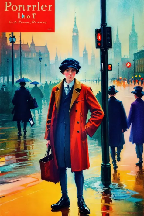 1 young woman, coat , muted color, street, impressionism, abstract, cyberpunk, dark, raining ,
amazing fine detail, Nikon D850 film stock photograph Kodak Portra 400 camera f1.6 lens, rich colors, lifelike texture, dramatic lighting, urban environment, skyscrapers, neon signs, street vendors, dynamic composition,
sd-prohib , broad brushstrokes, idealism, pictorial, country gentleman, 1914, cover art, illustration