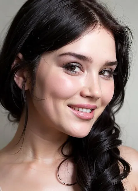 1girl,upper body,black eyes,(perfect skin),smile, <lora:Lada_Brik:0.85>