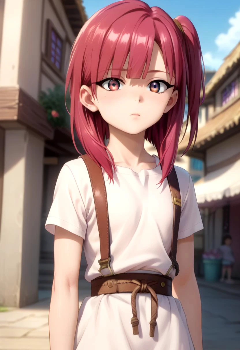 score_9, score_8_up, score_7_up, detailed eyes, village, BREAK
straight on shot, standing, <lora:PerfectEyesXL:0.8> perfecteyes,
<lora:morgiana_ponyxl:0.8> morgiana