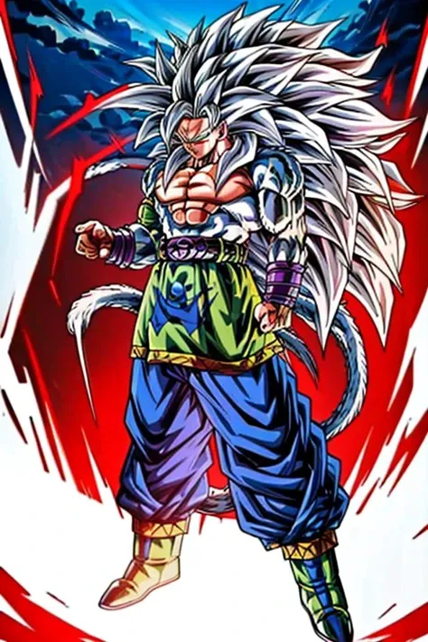 highres, high quality, Super_Saiyan_5_Goku, 1boy, male focus, (white fur:1), red eyes, tail, white hair, long hair, spiked hair, big hair, massive hair, very long hair, full body, highly detailed, random pose, aura,
<lora:DragonballMerge:0.25>
<lora:Super_Saiyan_5_Goku_v3:1>
<lora:more_details:0.5>
<lora:tangbohu-detailer_1.0:0.5>
