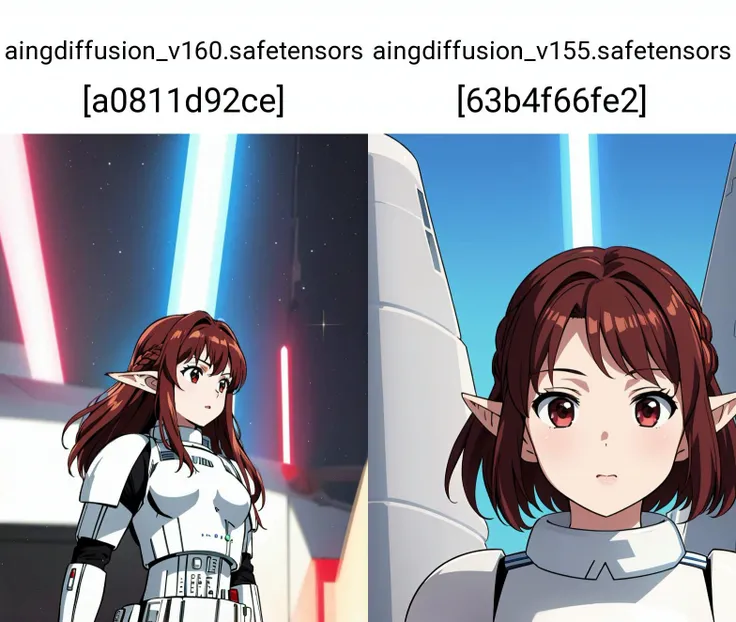 masterpiece, best quality,
vivid colors,
1girl, (solo)
(21 years old, 21y.o, adult)
red brown hair,
" "
elve ears,
<lora:CONCEPT-StormTrooper:1> STORMTROOPER, ARMOR
" "
" "
" "