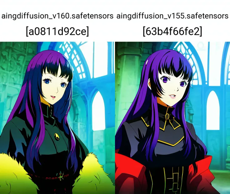 masterpiece, best quality,
vivid colors,
1girl, (solo)
(" ")
multi color hair,,
" "
very long hair
black cloak
medieval castle, inside
" "
<lora:soejima_shigenori:0.8> SOEJIMA SHIGENORI