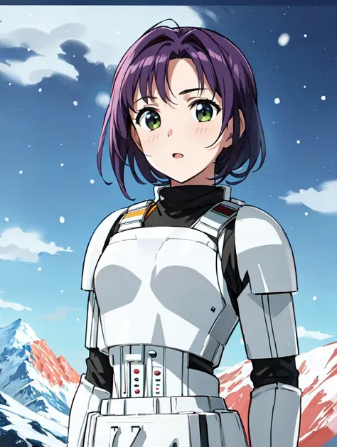 masterpiece, best quality,
vivid colors,
1girl, (solo)
(14 years old, 14y.o, teen, teenager)
"",
" "
<lora:CONCEPT-StormTrooper:1> STORMTROOPER, ARMOR
" "
winter, snow, mountain in background,