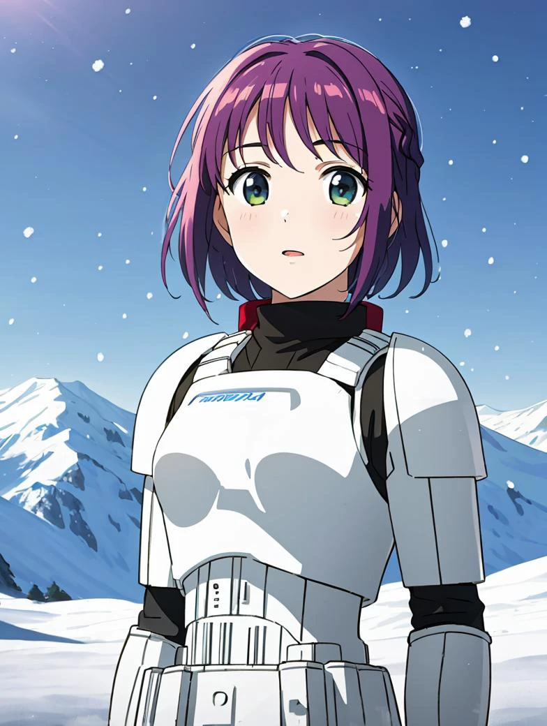 masterpiece, best quality,
vivid colors,
1girl, (solo)
(, 14y.o, teen,enager)
" "
<lora:CONCEPT-StormTrooper:1> STORMTROOPER, ARMOR
" "
winter, snow, mountain in background,