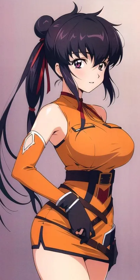 <lora:LisaPacifist:0.7>, LisaPacifist, large breasts, standing, solo, twintails, single_hair_bun,  Lisa_Orange_Short_Dress, masterpiece, best quality, detailed face, detailed eyes, highres,