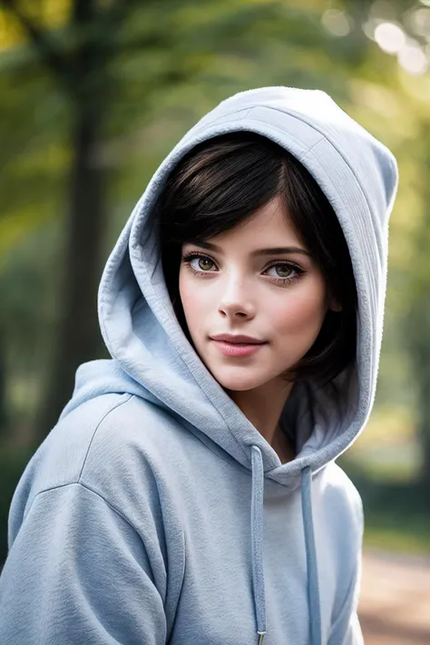 AshleyG_SoloTI_v1,
Bathed in Puppy-like Innocence (casual oversized hoodie:1.1), (playful outdoor park setting:1.1), (adorable close-up with a hint of mischief), sweet and carefree charm, (sunlight filtering through trees), candidly captured photography, 35mm, natural and vibrant light, cute and lively hues, playfully detailed, (High Detail:1.1), Playfully focused, carefree, sunlit playfulness, (innocent demeanor in the frame), (sparkling eye details), soft textures, endearing, ((playful and adorable innocence)), vibrant tones, lively details, charming delight, natural contrasts,
<lora:add_detail:0.6>,<lora:LowRa:0>, PA7_Portrait-MCU,