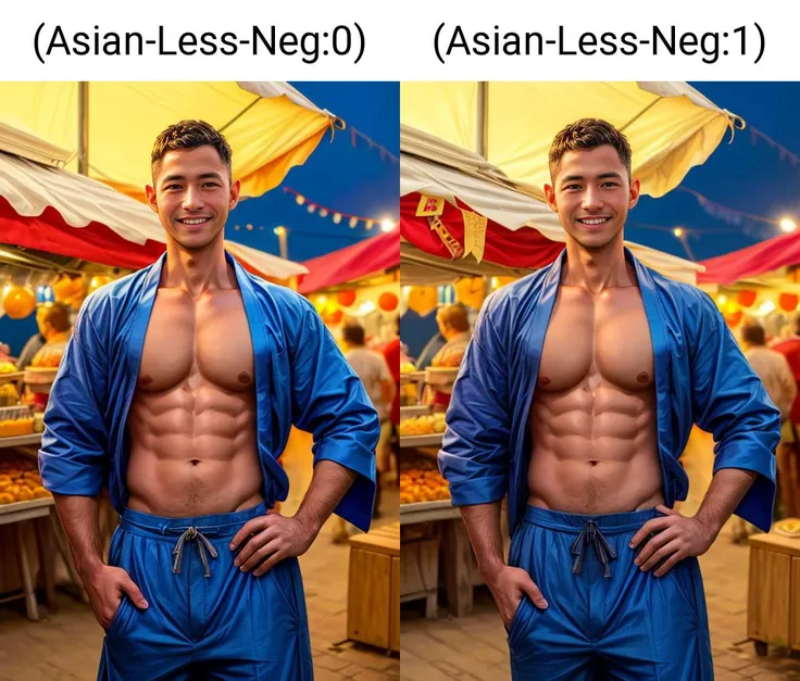 Asian-Less,((masterpiece)), ((best quality:1.2)), (ultra_realistic:1.3), (photorealistic:1.4), high resolution, shot by canon DSLR, lens 50mm, 8K UHD, <lora:add_detail:1.25>,homo, handsome face, perfect, masculine, male, muscular, good anatomy, (sharp focus), <lora:syahnkV4-04:1>, syahnk,eye view viewer, as (bishounen, hand on hip, pectoral cleavage, looking at viewer, smile, close mouth, summer festival, market stall, paper lantern, blue yukata, beautiful lighting, handsome, male, highly detailed,bokeh)